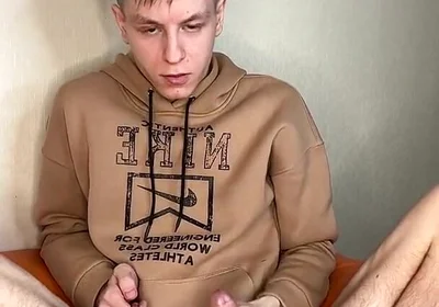 Young Stud's Dripping Cumshot Tease
