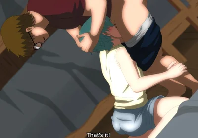 Retreat Ep 04 - Twink Had to Give a Blowjob to the Chubby, Straight, Perverted Guy - Hentai Anime Yaoi