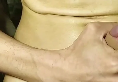 Young twink pours himself with cum