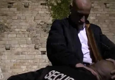 Securite boy sucking skinhead boy cock