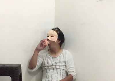 Femboy Sissy Deepthroats a Dildo, Plays with Their Nipples and Does a Cumshot