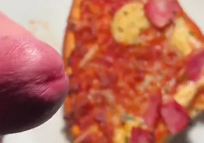 Twink Squirt on His Pizza