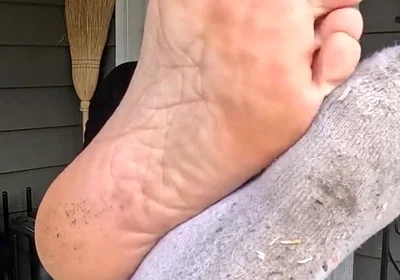 I Show off My Dirty Socks and Feet
