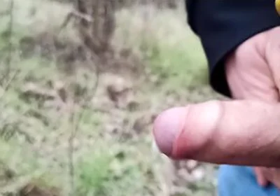 Someone Can See Me! Cum And Pee Outdoors