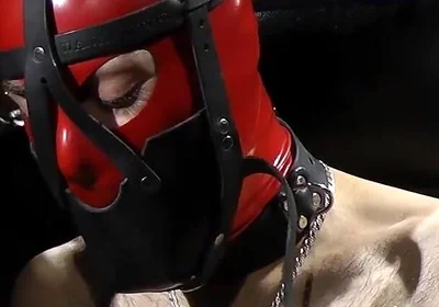 Zeus Gagged Under Mask and Electric to Feet