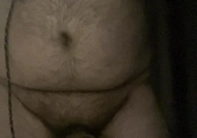 Cock and Ball Bondage with Crossdress and Butt Plug Inside