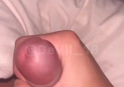 Hot 18 Year Old Boy Masturbates with His Hairy Cock Until He Cums Juicy and Plays with His Cum