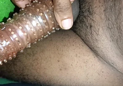 Crastel Condom in Cocks at Bedroom in Indian Man