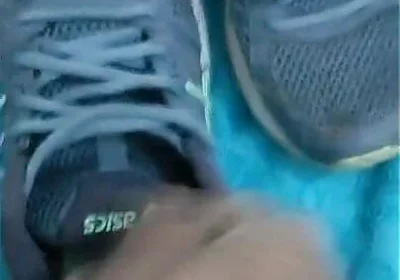 Fuck and Cum in Asics of My Wife