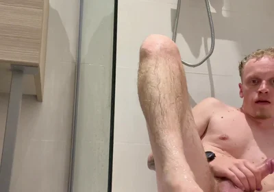 French Male Do the Show During His Shower