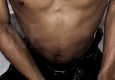 Stroking This Thick Black Cock in Full Scream Cosplay