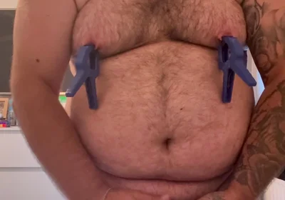 Cock and Ball Bondage Under Clothes