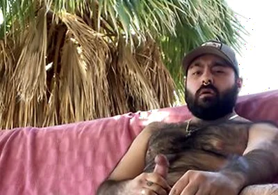 Pup Major Smoking And Jerking Off In Public