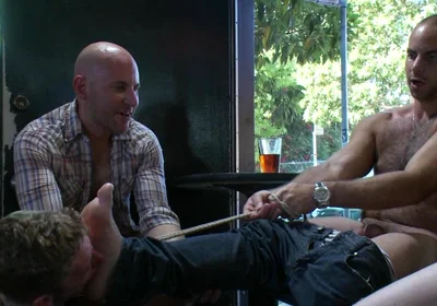 The Brooks - Gets Piss in the Mouth and Licks Cum off the Dirty Floor.