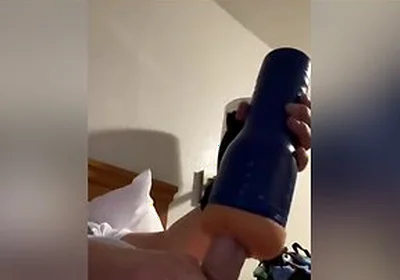 Using My Fleshlight In A Hotel Room Until Cum