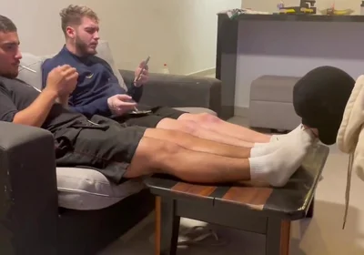 Masters dirty stinky socks licking