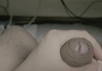 I Tried Massaging My Balls And Masturbating My Skin With My Foreskin Dick