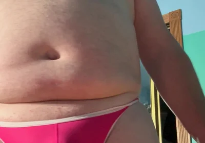 Small Cock Pink Thong