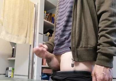 Another Day, Another Cumshot. This Time Into the Bathroom Sink