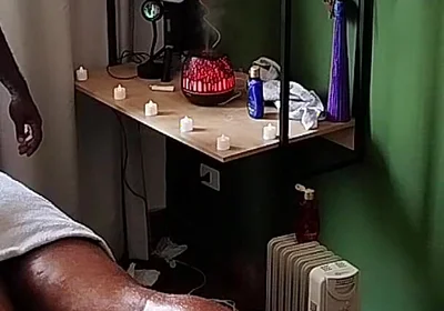 Camera Captures Image of Bear Receiving Massage.