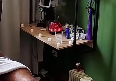 Camera Image of Bear on Massage.