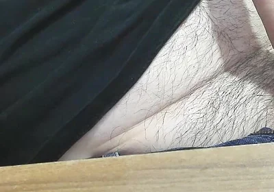 Big Italian Dick Jerk and Big Cum at Office Desk
