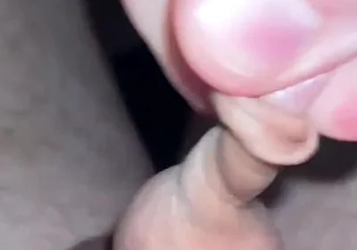 Chubby Man with Small Tiny Little Penis - Foreskin Play