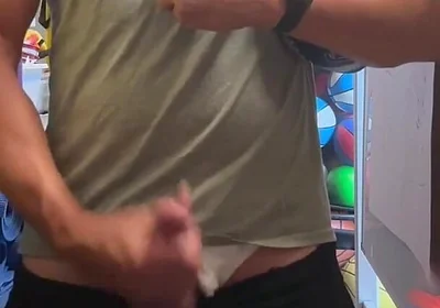 Alpha Stud Jockdad87 Shoots a Load of Football Cum