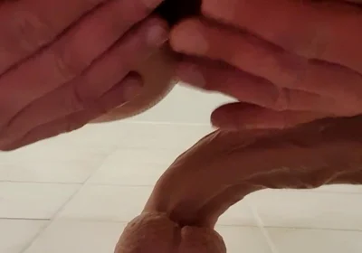 How Does He Fit This Huge Vibrator in His Ass