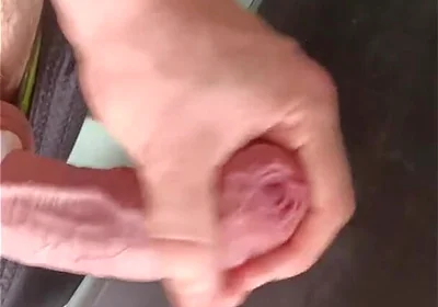Tight Foreskin Uncut Cock Cumming Hard!