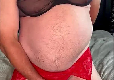 Daddy in Lingerie Cum Shot