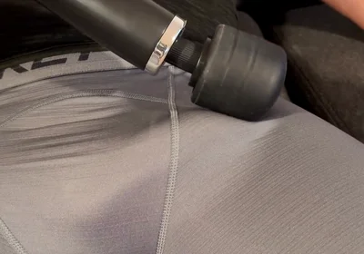 Guess What Daddy Dreaming About When His Cock Hardens Under the Vibration From Massage Machine and Makes It Cum - John Delove
