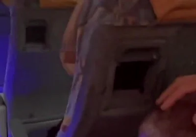 Blowjob From a Stranger on the Bus and a Huge Cumshot in a Hotel