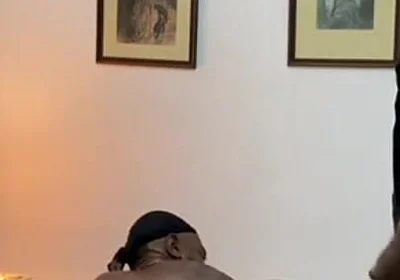 The Security Guard Went to Get Coffee in the Apartment and Ended up Spilling Milk.