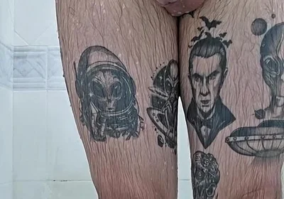 Chubby Was Caught Jerking off in the Shower