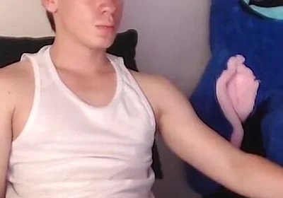 Big Young Latino Masturbates Over Pants