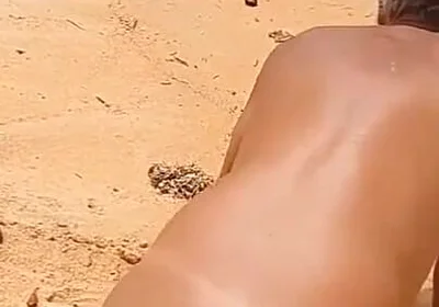 Ladysilva Doing Anal Masturbation with a Big Dick on the Beach