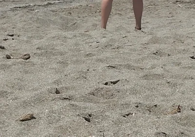 On the Beach Naked Enjoying