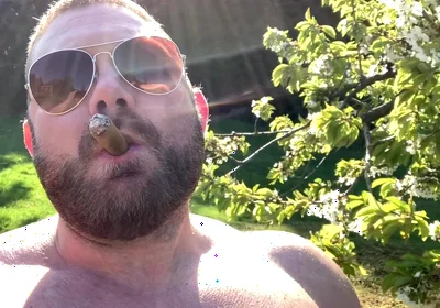 Smoking My Cigar Outdoors in the Summer Heat