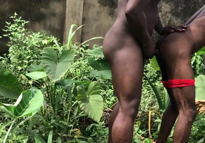 Threesome Hot Blowjob Ass Rimming Ass Fuck in Open Farm Land