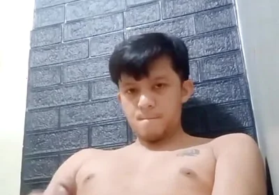 Horny Asian Twink Works His Hard Cock Until He Cums