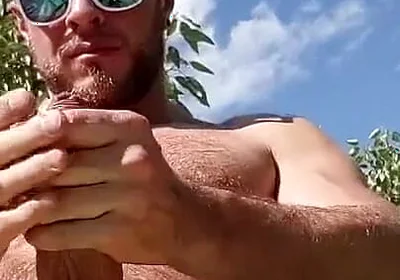 Showing off at the Beach