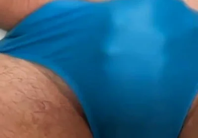 Blue Budgy Smugglers Speedo Cum