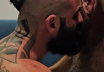 Master's Cock Fucks Juicy Hairy Hole. Bearded Master Fucks Robhairy