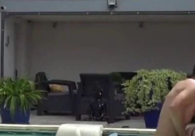 Twink fucked raw by his friend in the swimming pool