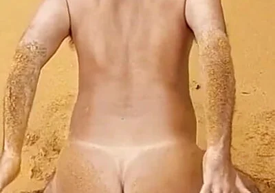 Ladysilva Naked on the Beach Horny with a Cock in Her Ass