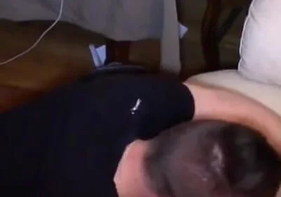 Threesome sex party with 3 twinks in the sofa