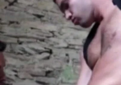 Straight fucked by Latino in exhib