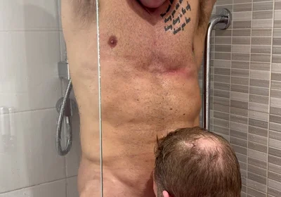 Rimming & Sucking Straight Guy in Shower