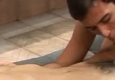 Sexy French twinks Latino fuck in the kitchen